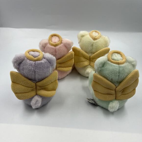 Vintage Russ Berrie & CO Small Plush Angel Teddy Bears Lot 4 Hope Joy Love Peace - Picture 8 of 11